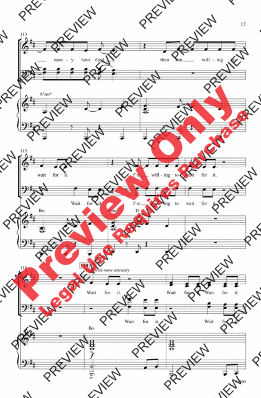 Hamilton Highlights Hamilton Highlights 4-Part scores gallery preview page 17