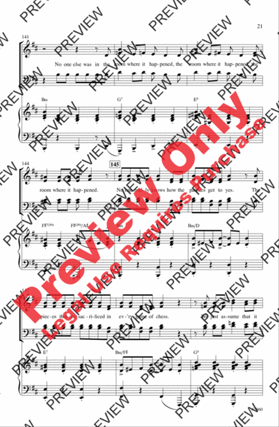 Hamilton Highlights Hamilton Highlights 4-Part scores gallery preview page 21