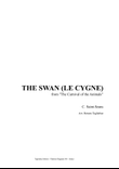 THE SWAN (LE CYGNE) - C. Saint Saens - Arr. for Alto (or Instrument in C (G3-F5) and easy Piano