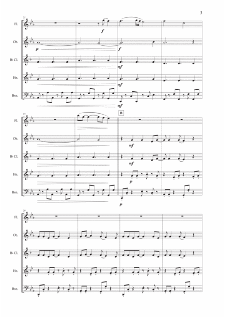 Sweet Dreams (Are Made Of This) Woodwind Quintet scores gallery preview page 4
