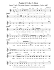 Psalm 42: Like A Deer (Easter vigil 7th psalm option A with baptisms - leadsheet) mini preview