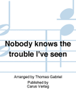 Nobody knows the trouble I've seen