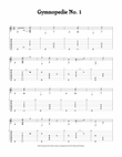 Gymnopedie No. 1 (For Fingerstyle Guitar Tuned CGDGAD)