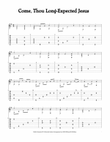 Come, Thou Long-Expected Jesus (For Fingerstyle Guitar Tuned CGDGAD)