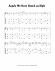 Angels We Have Heard on High (For Fingerstyle Guitar Tuned CGDGAD)
