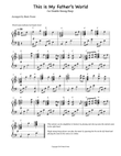 This is My Father's World // Arranged for Double or Single Strung Harp
