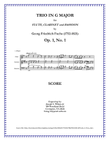 Fuchs Trio in G Major for Flute, Clarinet and Bassoon, Op. 1, No. 1