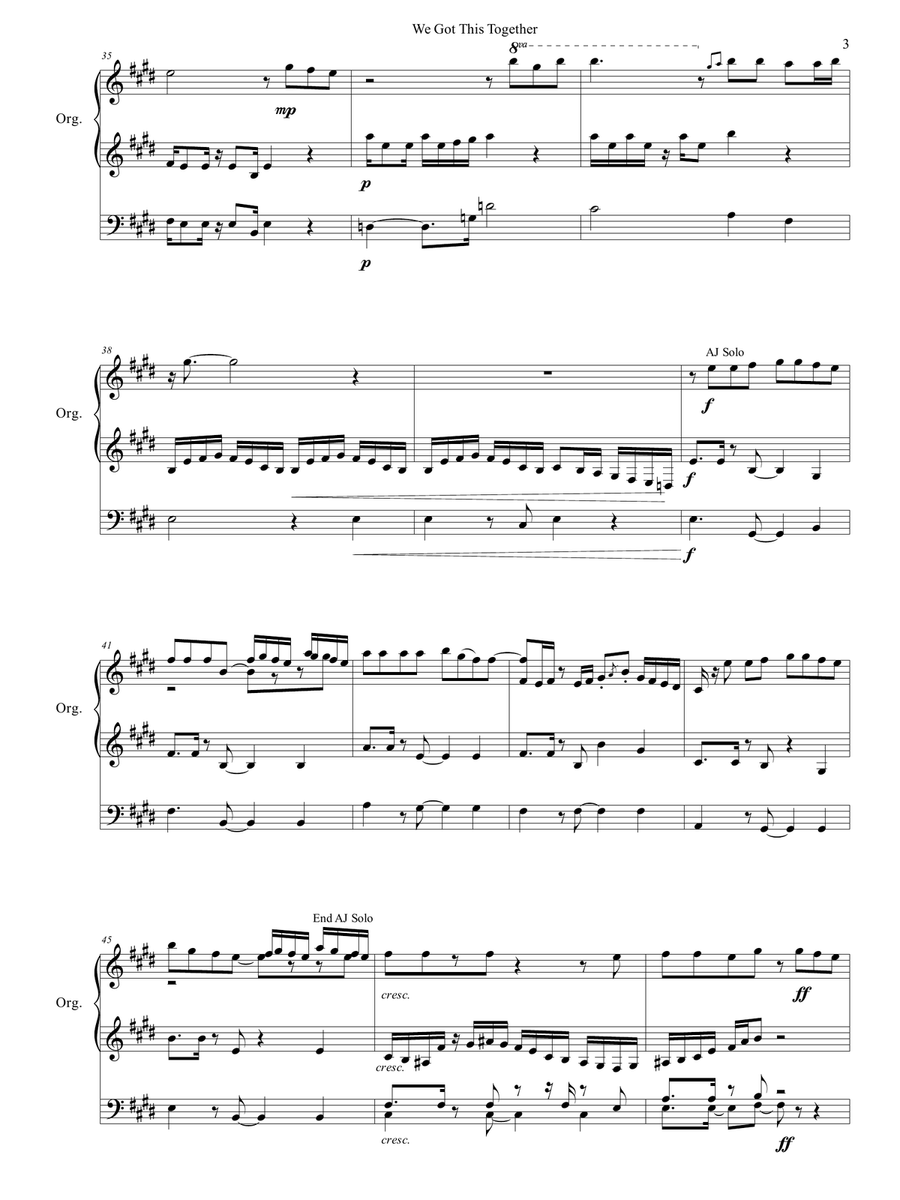 We Got This Together Organ Solo scores gallery preview page 4