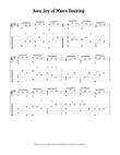 Jesu, Joy of Man's Desiring (For Fingerstyle Guitar Tuned Drop D)