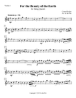 For the Beauty of the Earth for String Quartet