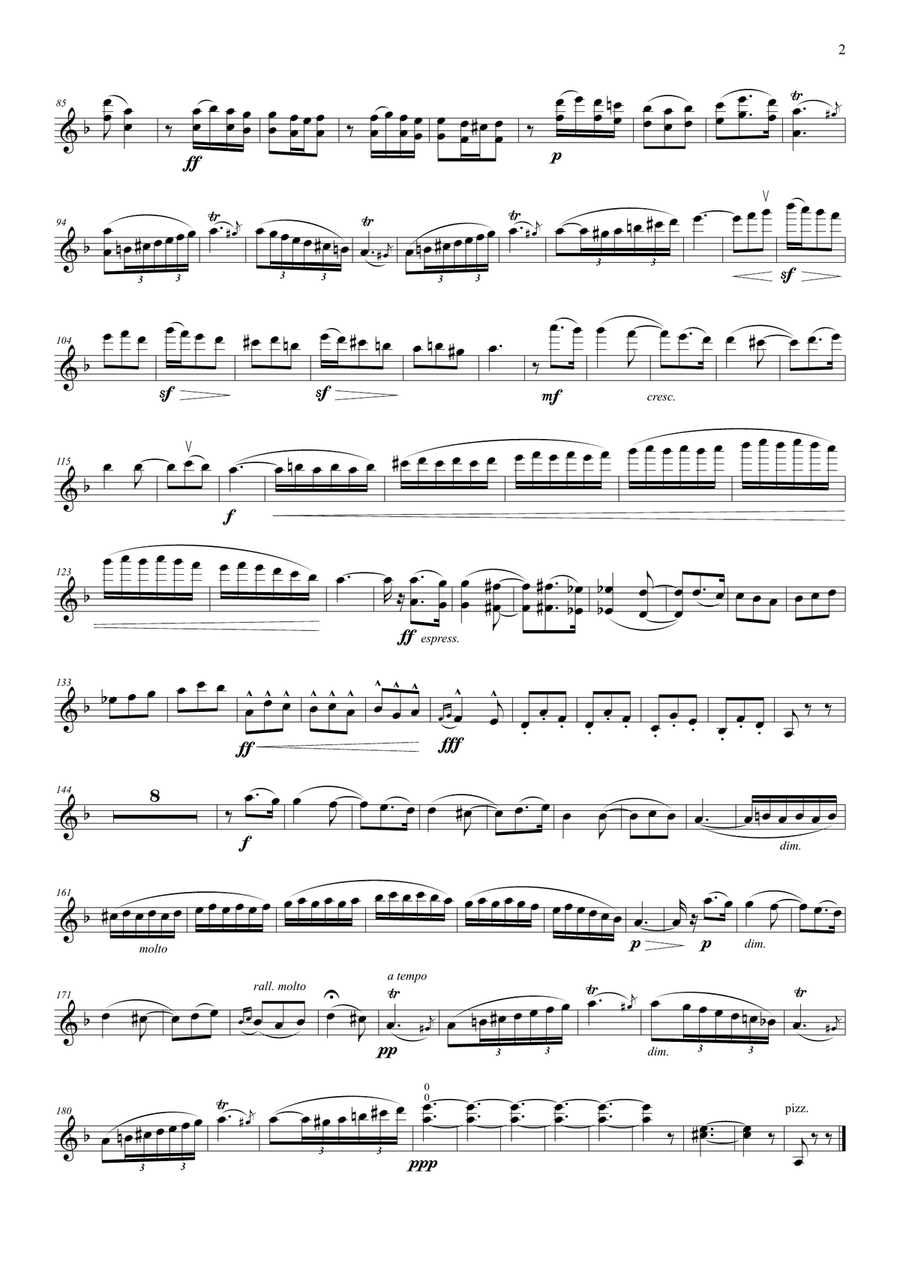 Carmen - five movements from the Suites 1&2 - for violin & harp String Duet scores gallery preview page 3