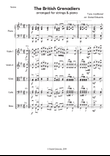 The British Grenadiers - Traditional march arranged for string orchestra with optional piano