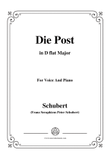 Schubert-Die Post,from 'Winterreise',Op.89(D.911) No.13,in D flat Major,for Voice&Piano mini preview