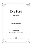 Schubert-Die Post,from 'Winterreise',Op.89(D.911) No.13,in E Major,for Voice&Piano mini preview