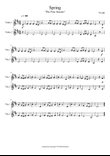 Spring - The Four Seasons - Easy Violin Duet