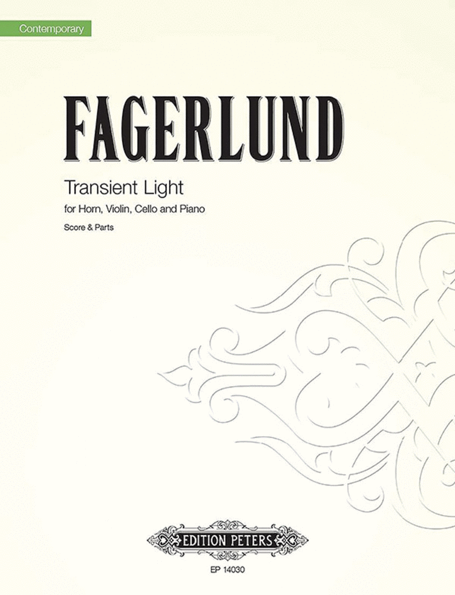 Transient Light for Horn, Violin, Cello, and Piano Horn scores gallery preview page 1