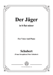 Schubert-Der Jäger,from 'Die Schöne Müllerin',Op.25 No.14,in b flat minor,for Voice&PnoSchubert mini preview