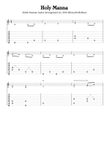 Holy Manna (For Fingerstyle Guitar Tuned Drop D)
