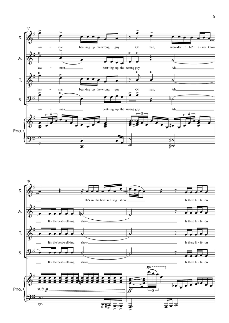 Life On Mars Small Ensemble scores gallery preview page 6