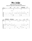 Mrs. Judge (For Fingerstyle Guitar Tuned Drop D)
