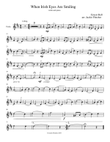 When Irish Eyes Are Smiling Violin and Piano
