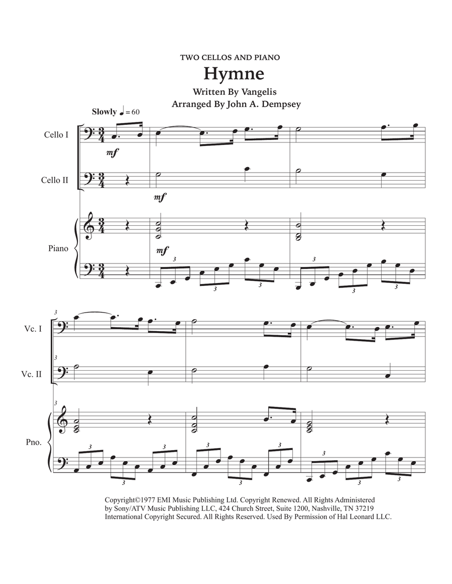 Hymne String Duet scores gallery preview page 5