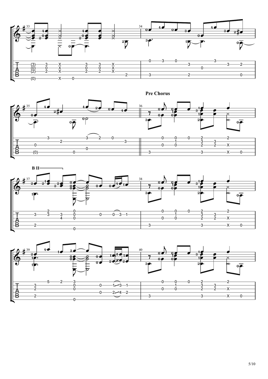 Karena Kutahu Engkau Begitu (kkeb) Guitar Ensemble scores gallery preview page 5