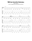 Will the Circle Be Unbroken (For Fingerstyle Guitar Tuned Open G - DGDGBD)