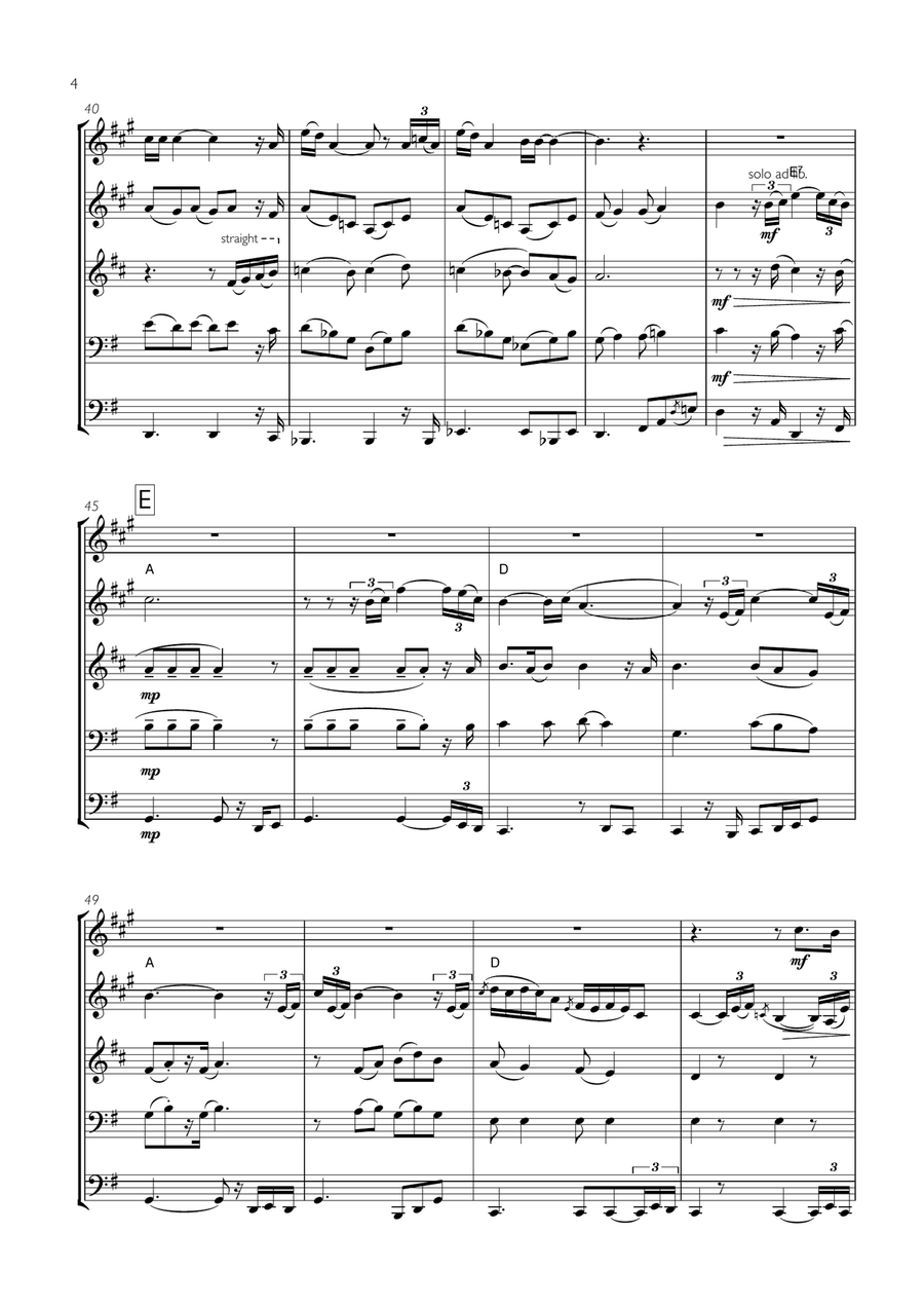 Gravity Gravity Brass Ensemble scores gallery preview page 4