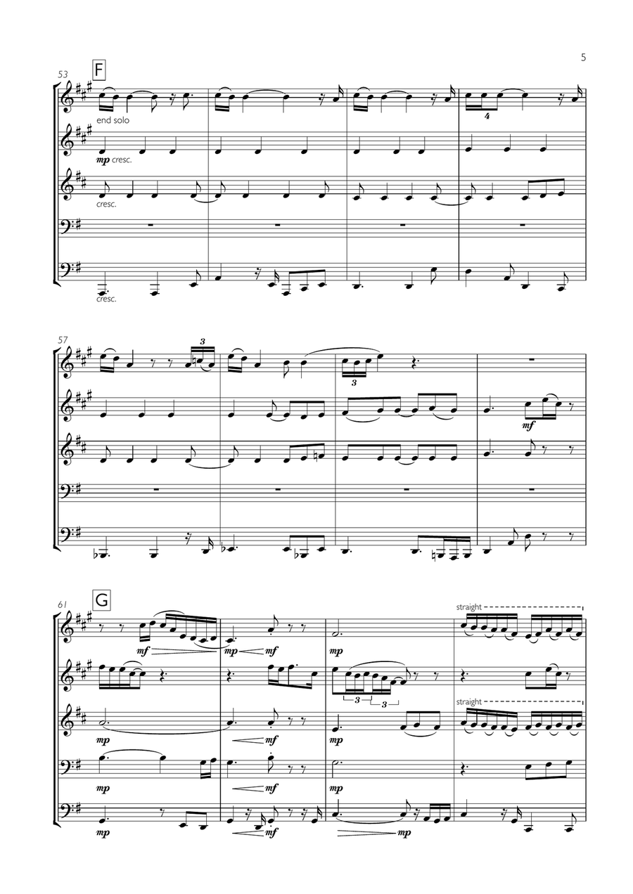 Gravity Gravity Brass Ensemble scores gallery preview page 5