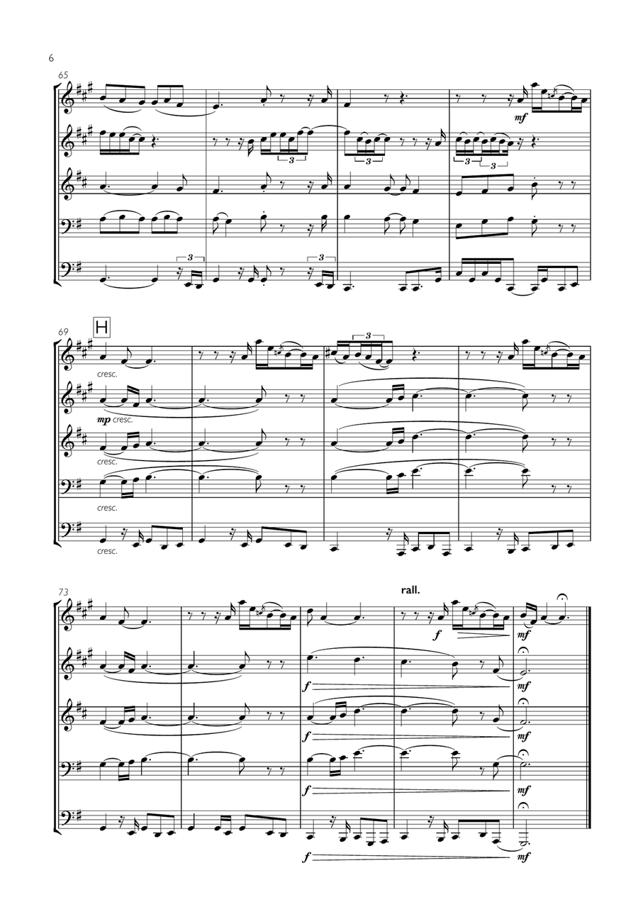 Gravity Gravity Brass Ensemble scores gallery preview page 6