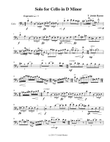 Solo for Cello in D