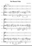 The Phoenix Waltz - Piano Trio - Score plus individual parts