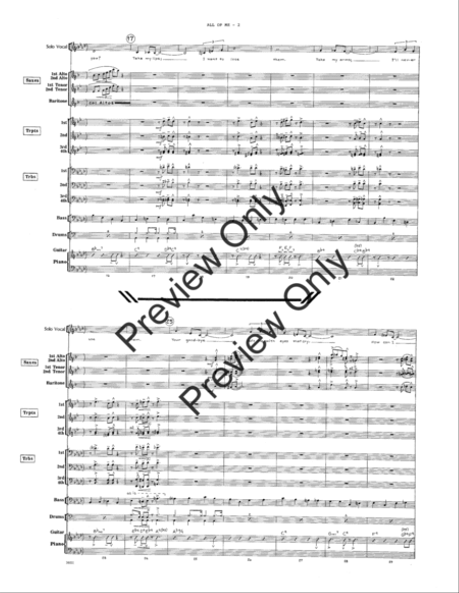 All Of Me All Of Me Big Band scores gallery preview page 4