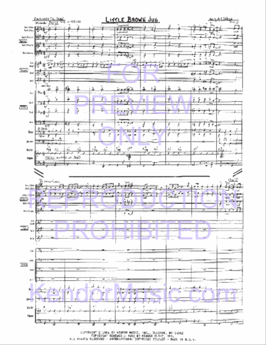 Little Brown Jug Jazz Ensemble scores gallery preview page 2