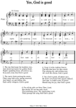 Yes, God is good. A new tune to a wonderful old hymn.