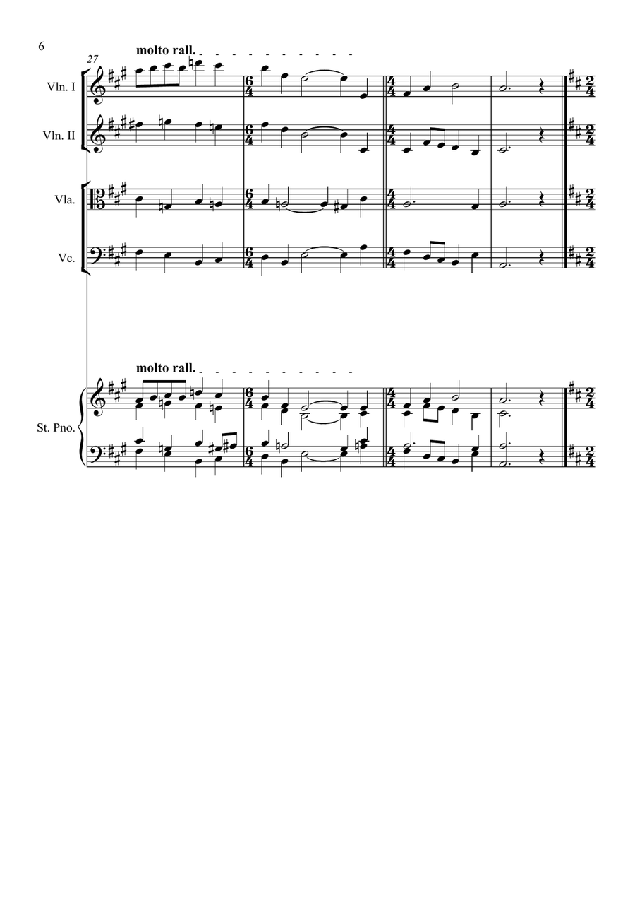 Five Hymns for Pentecost with piano accompaniment Piano Quintet scores gallery preview page 6