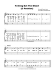 Nothing But The Blood of Jesus (Easy Piano) (G Position)