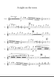 A Night on the town; the memory for String quartet