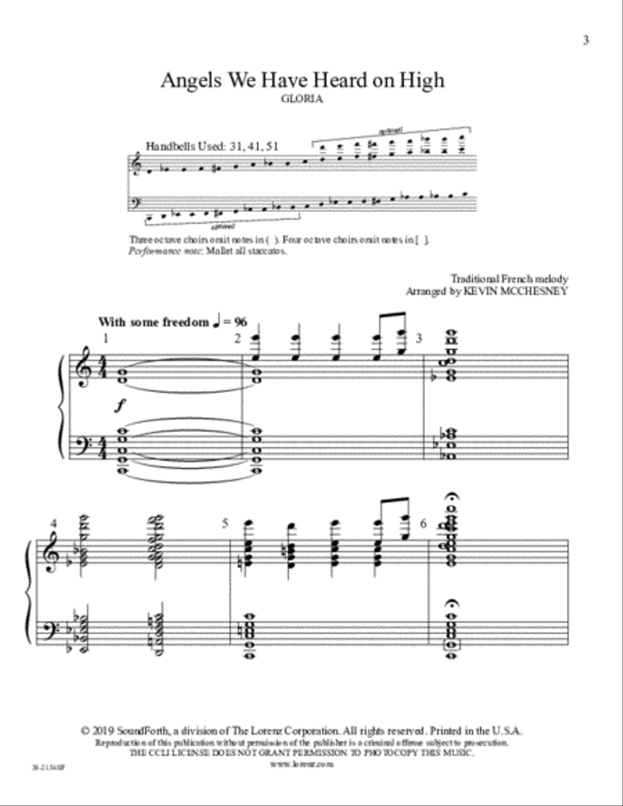 Angels We Have Heard on High 5-Octaves scores gallery preview page 2