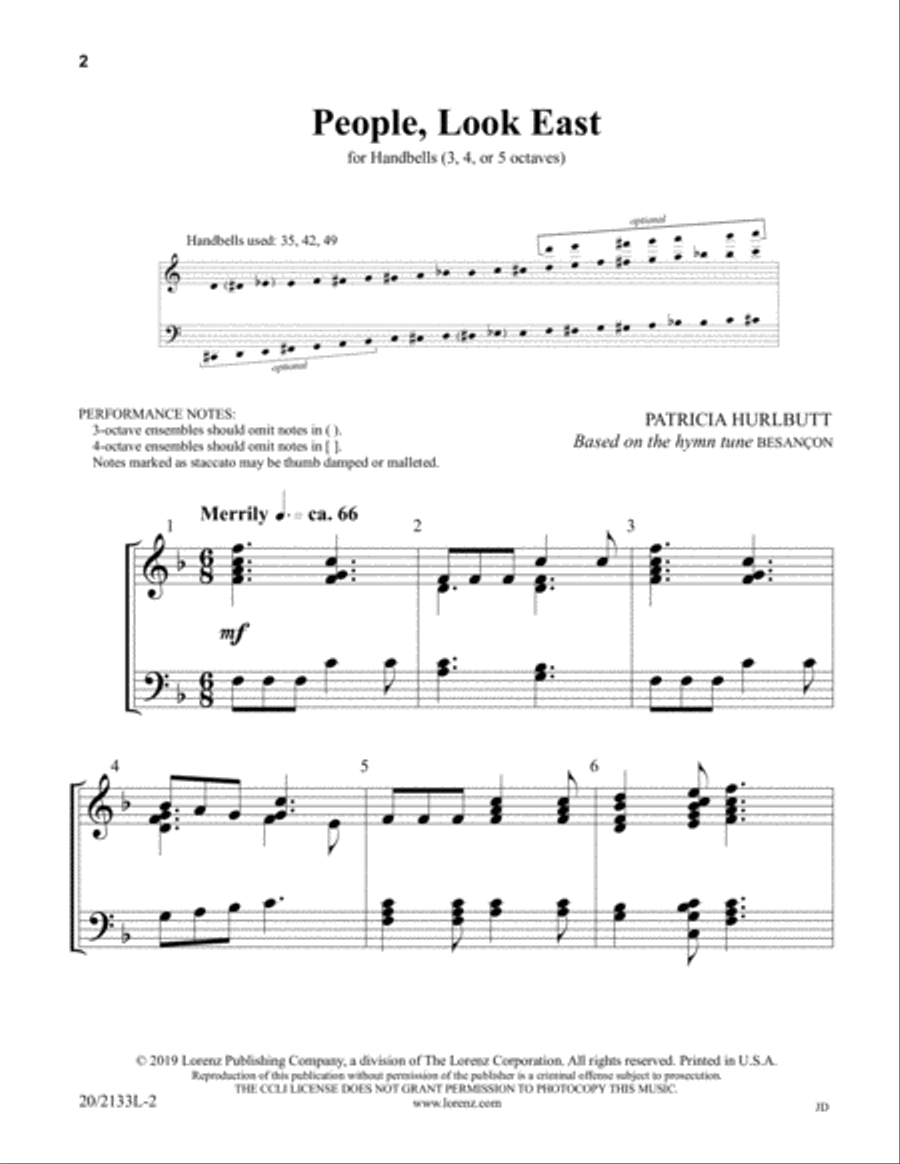 People, Look East People, Look East 5-Octaves scores gallery preview page 2