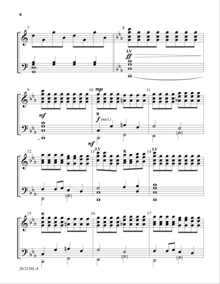 Hark! The Angels Sing - Handbell Part 5-Octaves scores gallery preview page 3
