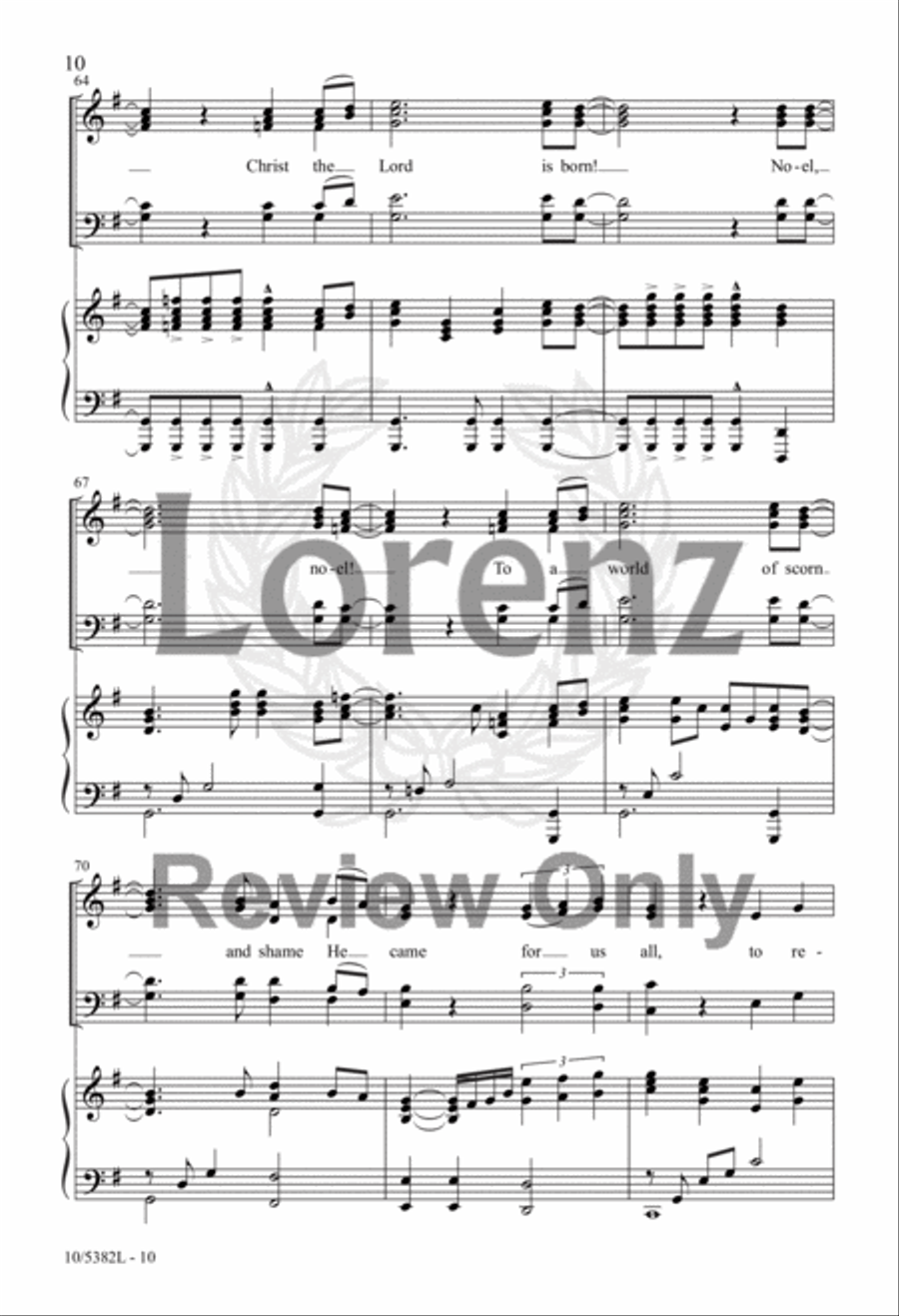 Noel! Christ the Lord Is Born 4-Part scores gallery preview page 8