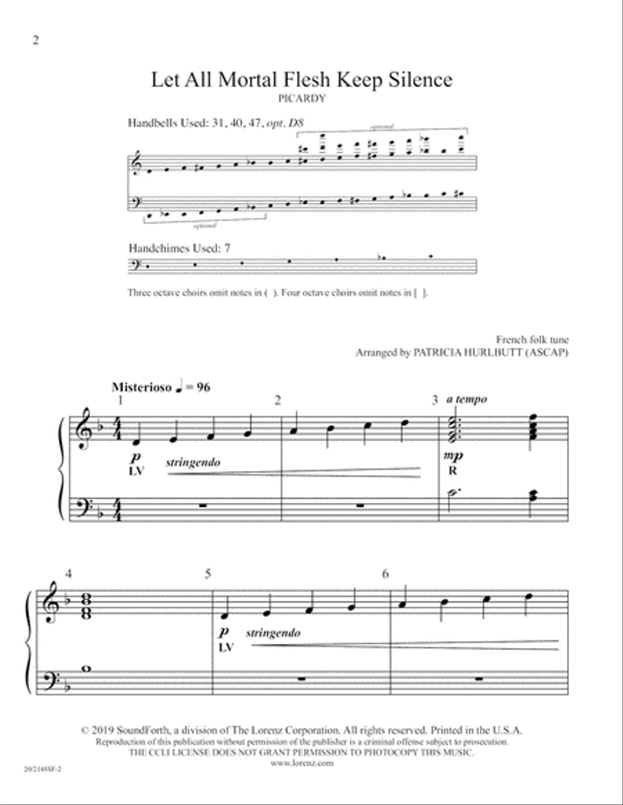 Let All Mortal Flesh Keep Silence (Digital Download) 5-Octaves scores gallery preview page 2