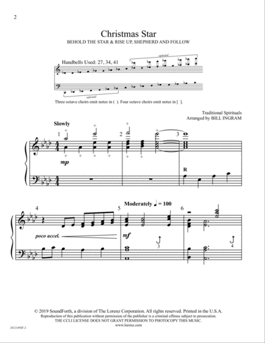 Christmas Star (Digital Download) 5-Octaves scores gallery preview page 2