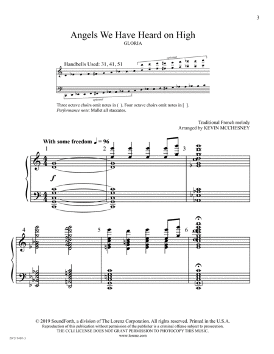 Angels We Have Heard on High (Digital Download) 5-Octaves scores gallery preview page 3