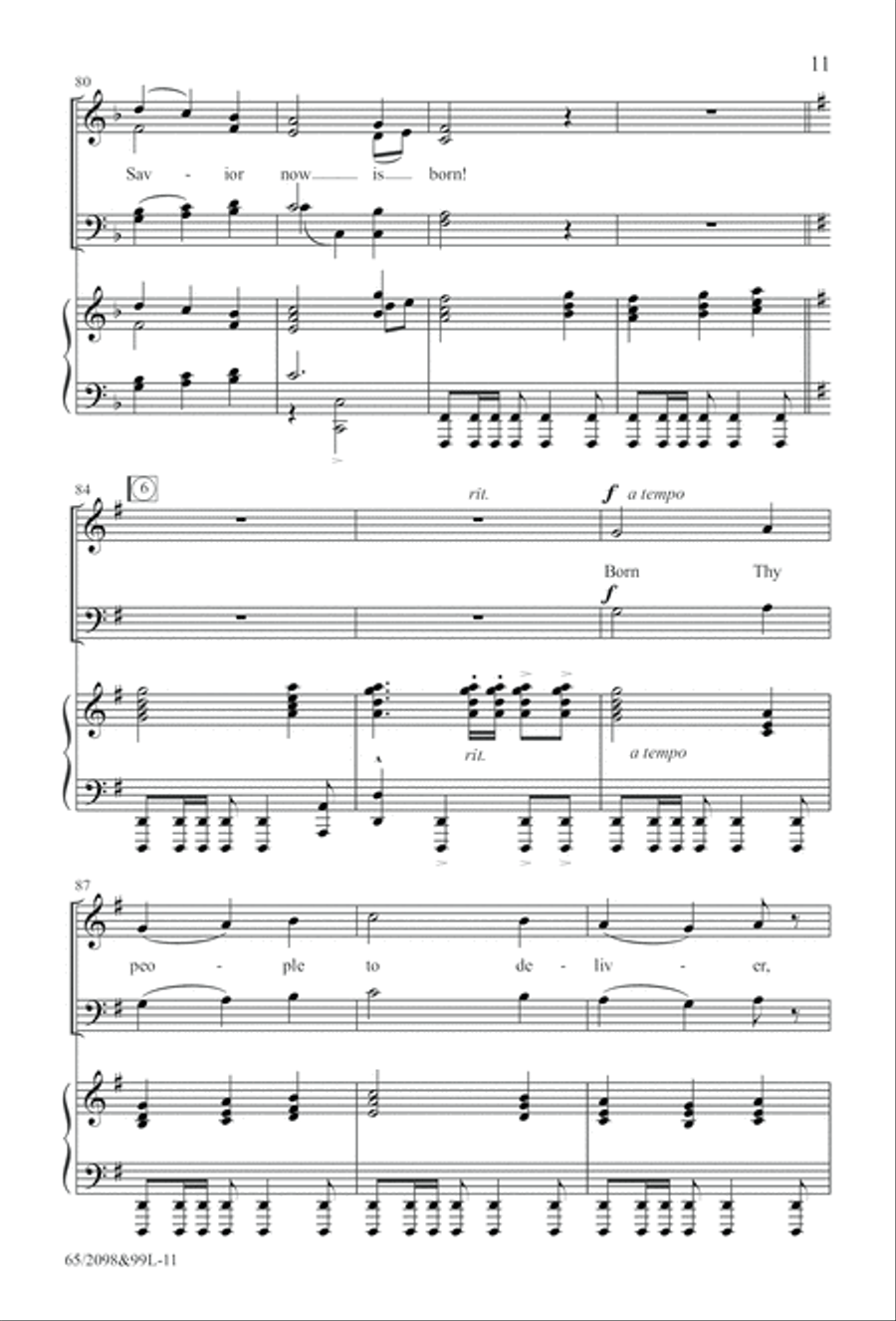 A Child, A King (Digital Download) 4-Part scores gallery preview page 11
