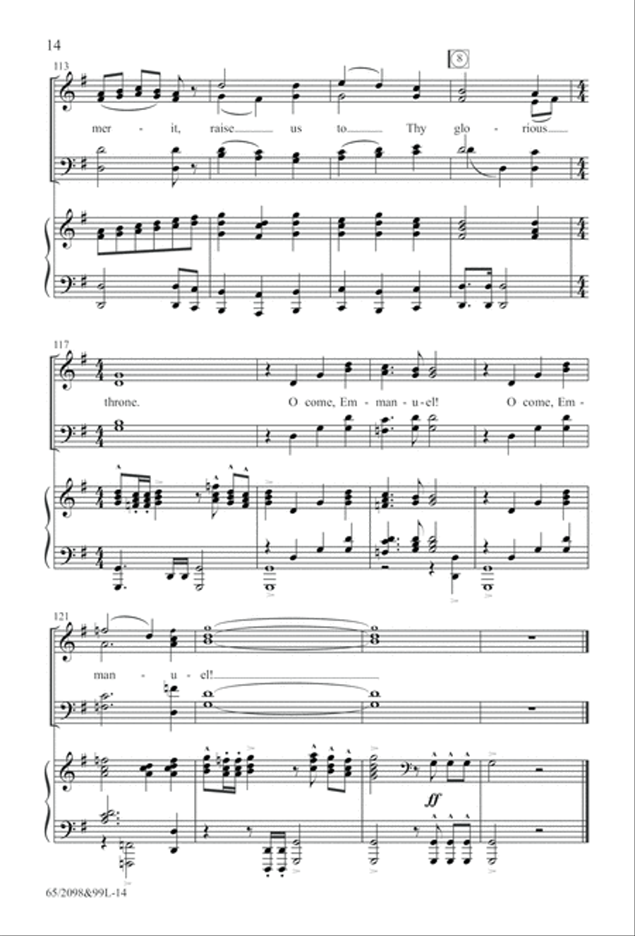 A Child, A King (Digital Download) 4-Part scores gallery preview page 14