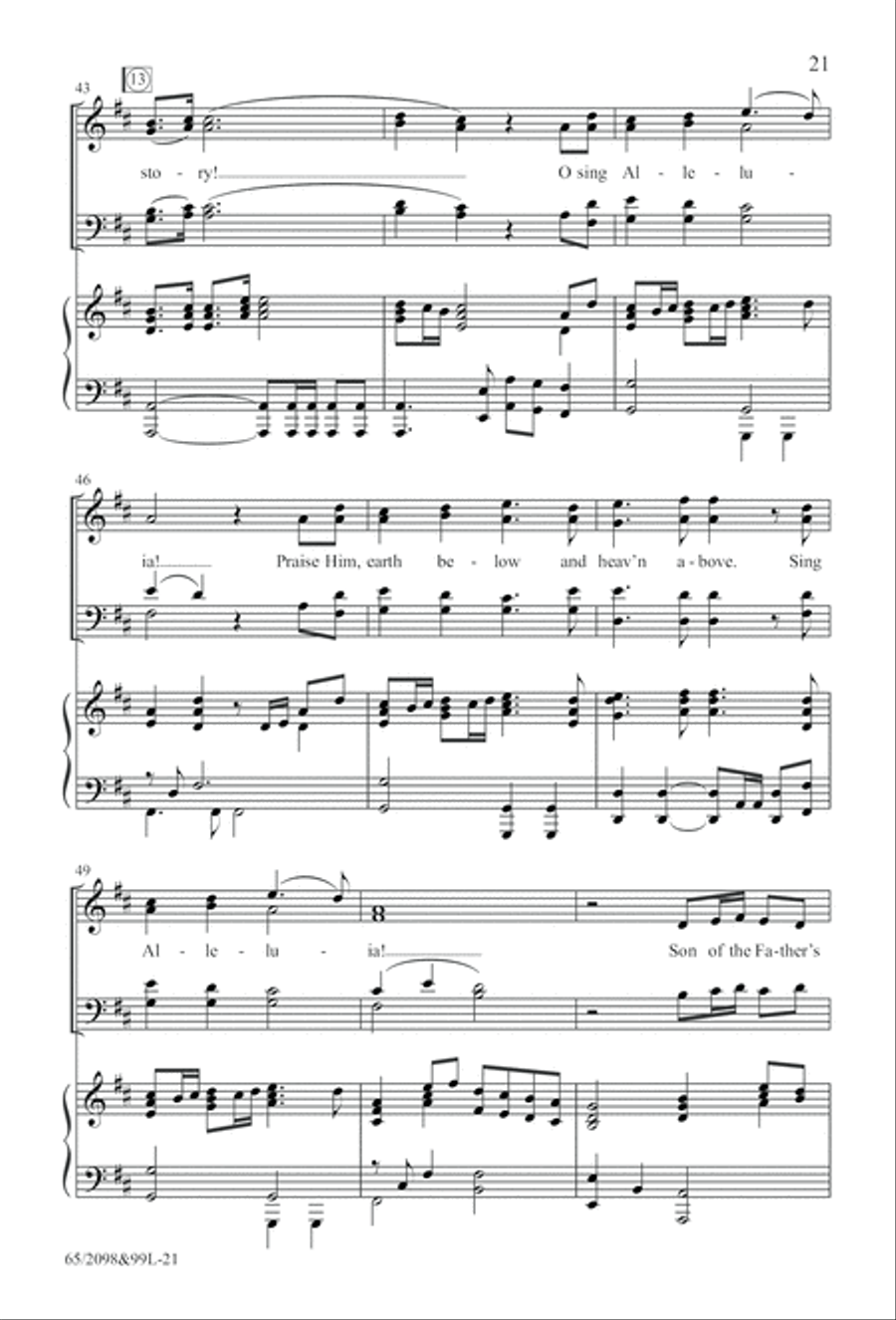 A Child, A King (Digital Download) 4-Part scores gallery preview page 21