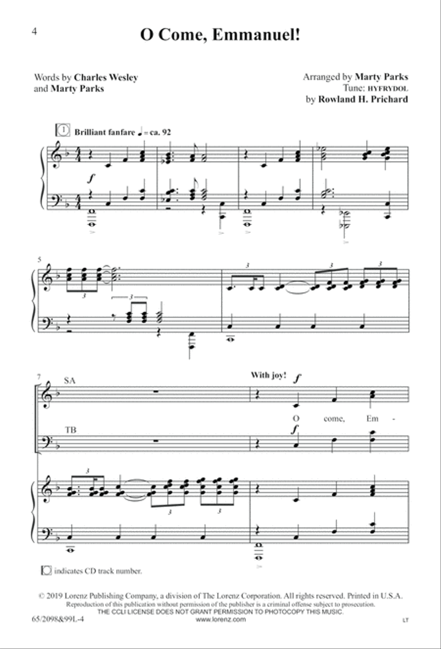 A Child, A King (Digital Download) 4-Part scores gallery preview page 4